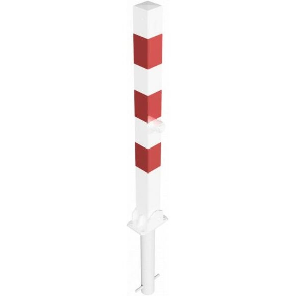 SCHAKE Absperrpfosten 70 x 70 mm umlegbar mit Profilzylinderschloss zum Einbetonieren 470FUZHB