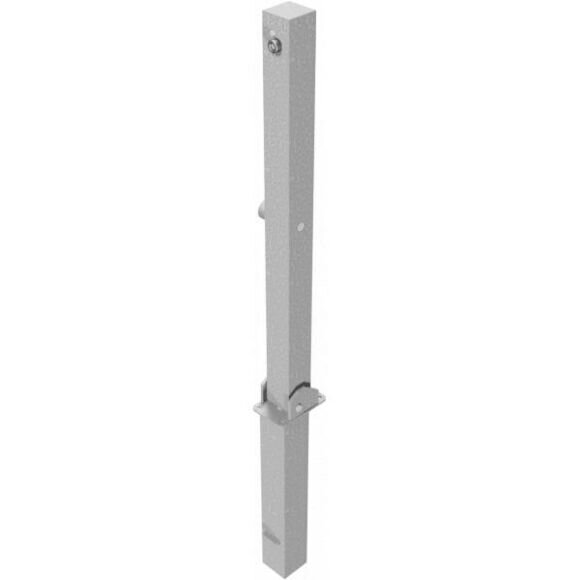 SCHAKE Absperrpfosten 70 x 70 mm umlegbar und herausnehmbar mit Dreikantverschluss und Profilzylinderschloss 4701FUZH+1