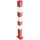 SCHAKE Absperrpfosten 70 x 70 mm umlegbar mit Dreikantverschluss für Dübelbefestigung feuerverzinkt und rot beschichtet mit 1 Öse 470UNB+1