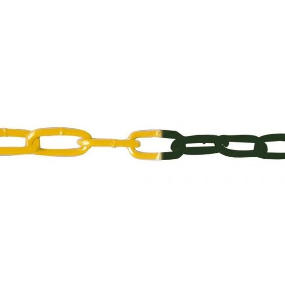 SCHAKE Absperrkette aus Kunststoff 25 m 8 mm stark gelb / schwarz 430_30-VE25