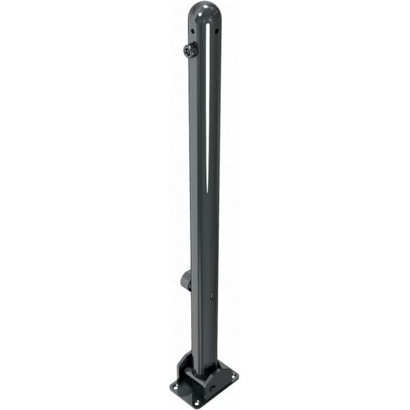 SCHAKE Absperr-Stilpfosten Serie 468B Ø 60 mm umlegbar, selbsteinrastende Verriegelung mit Dreikantverschluss nach DIN 3223 mit 1 Öse 468FUB+1