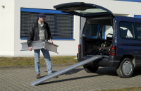 ALTEC ABS-F Leichte faltbare Aluminiumschiene mit Rand...