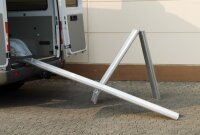 ALTEC ABS-F Leichte faltbare Aluminiumschiene mit Rand Länge 2485mm Tragkraft 350kg 082.55.002