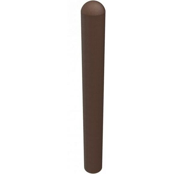 SCHAKE Recyclingpfosten Halbkugelkopf Ø 150 mm Poller ohne Fräsung und Reflektoren braun 4014150