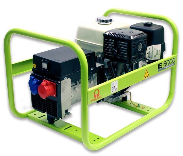 PRAMAC Profi Stromerzeuger E 5000 - THI 230V / 400V - BENZIN - 3,5 / 5,4 kVA (COP)