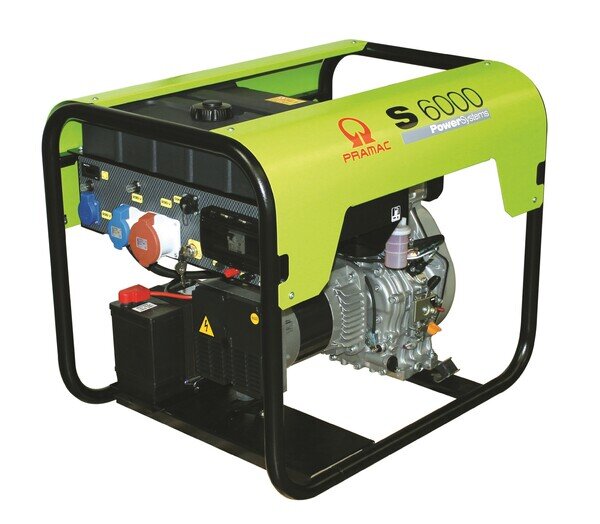 PRAMAC Profi Stromerzeuger S 6000 - TYA ISO - 230V / 400V - DIESEL - E START - 3,0 / 5,6 kVA (COP)