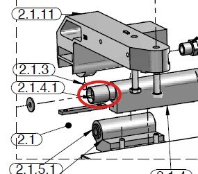 Gleitlager IGUS JSM-2528-30  (1 Stück von 2) 31045  - AVOLA Ersatzteile