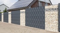 AOS STAHL Gabione Jumbo 1016 x 1008 mm - ZINK - inkl. Pfosten - DV GABIONEN
