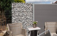 AOS STAHL Gabione Jumbo 1016 x 1008 mm - ZINK - inkl. Pfosten - DV GABIONEN