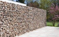 AOS STAHL Gabione Jumbo 1016 x 1008 mm - ZINK - inkl. Pfosten - DV GABIONEN