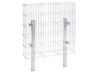 AOS STAHL Gabione Jumbo 1016 x 1608 mm - ZINK - inkl. Pfosten - DV GABIONEN