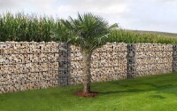 AOS STAHL Gabione Onyx KL: 200 x 1008 mm - ZINK - DV GABIONEN