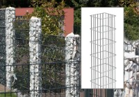 AOS STAHL Gabione Rubin 270x270x1208mm - ZINK - DV GABIONEN