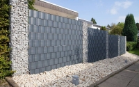 AOS STAHL Gabione Rubin 420x270x2408mm - ZINK - DV GABIONEN