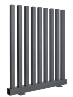 AOS STAHL Metallzaun – MANHATTAN Alu – 0990 x 1200 – 7016FS-DV DESIGNZAUN