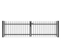 AOS STAHL Metalltor - Residenzen select - 2F - BRIENZ+ - 3195 x 0900 - DB703 - DV METALLTORE