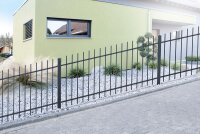 AOS STAHL Zaunpakete KOMPLETT Steigungszaun BASEL inkl. Pfosten