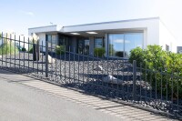 AOS STAHL 20m Zaunpakete KOMPLETT Steigungszaun BASEL inkl. Pfosten SETS