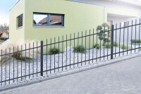AOS STAHL 20m Zaunpakete KOMPLETT Steigungszaun BASEL inkl. Pfosten SETS