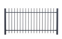 AOS STAHL 24m Zaunpakete KOMPLETT Residenzen select ZÜRICH+ inkl. Pfosten Höhe 1200mm