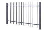AOS STAHL 24m Zaunpakete KOMPLETT Residenzen select ZÜRICH+ inkl. Pfosten Höhe 1200mm