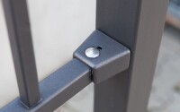 AOS STAHL 24m Zaunpakete KOMPLETT Residenzen select ZÜRICH+ inkl. Pfosten Höhe 1200mm