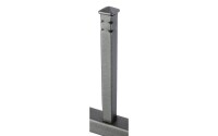 AOS STAHL 24m Zaunpakete KOMPLETT Residenzen select ZÜRICH+ inkl. Pfosten Höhe 1200mm