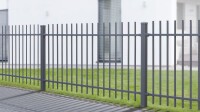 AOS STAHL 24m Zaunpakete KOMPLETT Residenzen select ZÜRICH+ inkl. Pfosten Höhe 1200mm