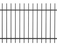 AOS STAHL 24m Zaunpakete KOMPLETT Residenzen select ZÜRICH+ inkl. Pfosten Höhe 1200mm