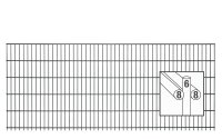 AOS STAHL 32,5m Zaunpaket KOMPLETT Doppelstabgitter MAX Höhe 1630mm Farbe moosgrün