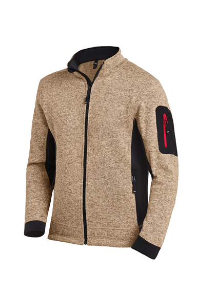 SALE % - FHB CHRISTOPH Strick-Fleece-Jacke, beige-schwarz, Gr. XL I  79595-1320-XL