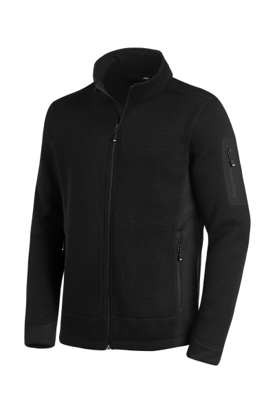 SALE % - FHB CHRISTOPH Strick-Fleece-Jacke, schwarz, Gr. 5XL I  79595-20-5XL