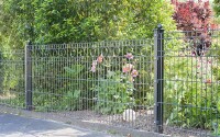 AOS STAHL 37,5m Zaunpaket KOMPLETT Schmuckzaun ROM Höhe 1030mm Farbe moosgrün