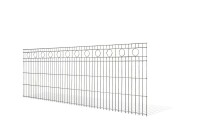 AOS STAHL 37,5m Zaunpaket KOMPLETT Schmuckzaun ROM Höhe 1030mm Farbe moosgrün