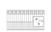 AOS STAHL 10m Zaunpaket KOMPLETT Schmuckzaun TURIN inkl. Pfosten Höhe 800mm