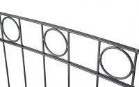 AOS STAHL 22,5m Zaunpaket KOMPLETT Schmuckzaun WIEN inkl. Pfosten Höhe 830mm