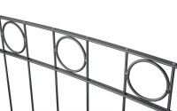 AOS STAHL 37,5m Zaunpaket KOMPLETT Schmuckzaun WIEN inkl. Pfosten Höhe 1230mm