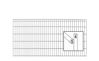 AOS STAHL 10m Zaunpaket KOMPLETT Stabgitterzaun MICHL inkl. Pfosten Höhe 800mm Farbe moosgrün