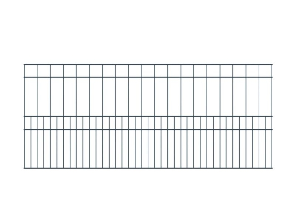 AOS STAHL Doppelstabgitterzaun MILO 1008 RAL7016