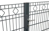 AOS STAHL Metalltor - VARIO Residenz BARCELONA 2-flg. Farbe verzinkt Höhe 830mm