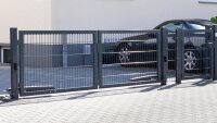 AOS STAHL Metalltor - VARIO Residenz BARCELONA 2-flg. Farbe verzinkt Höhe 830mm