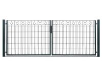 AOS STAHL Metalltor - VARIO Residenz BARCELONA 2-flg. Farbe verzinkt Höhe 830mm