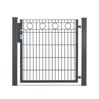 AOS STAHL Metalltor - VARIO Residenz ROM 1-flg. Höhe 1230mm Farbe moosgrün
