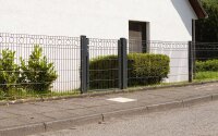 AOS STAHL Metalltor - VARIO Residenz ROM 1-flg. Höhe 1230mm Farbe moosgrün