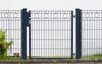 AOS STAHL Metalltor - VARIO Residenz ROM 1-flg. Höhe 1230mm Farbe moosgrün