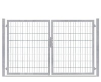 AOS STAHL Gartentor - VARIO Plus 2-Flügig verzinkt Breite 2640mm Höhe 1630mm