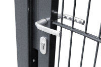 AOS STAHL Gartentor - VARIO Plus 2-Flügig verzinkt Breite 3640mm Höhe 1230mm