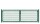AOS STAHL Gartentor - VARIO Plus 2-Flügig moosgrün Breite 3640mm Höhe 1230mm