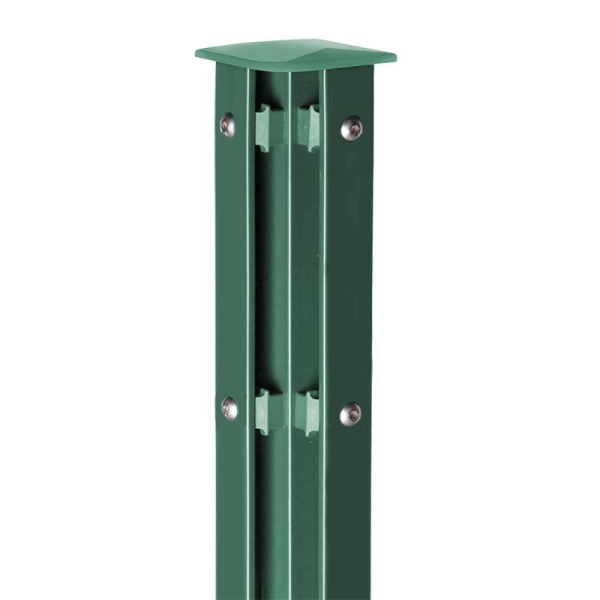 AOS STAHL Abdeckleiste für Pfosten - Typ VAP moosgrün Höhe 830mm