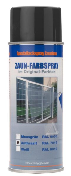 AOS STAHL Farbspray zur Zaunausbesserung 400ml reinweiß RAL9010